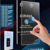 Aurora Matte Screen Protector Fingerprint Unlock Support Samsung- From G-Tel Glass Factory